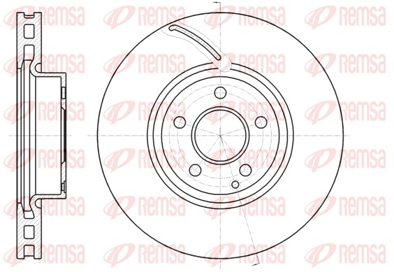 Disque de frein REMSA 61067.10