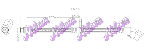 Flexible de frein KAWE H5228