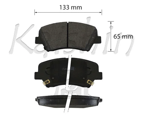 Kit de plaquettes de frein, frein à disque KAISHIN FK10211