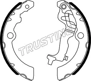 Jeu de mâchoires de frein TRUSTING 111.252