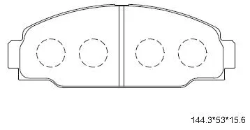 Kit de plaquettes de frein, frein à disque ASIMCO KD2435