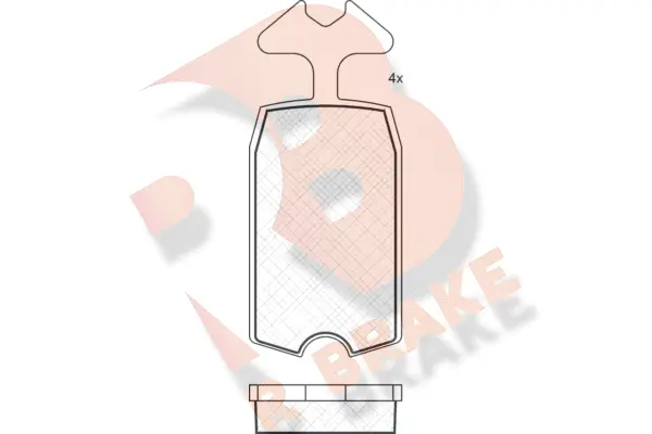 Kit de plaquettes de frein, frein à disque R BRAKE RB0090