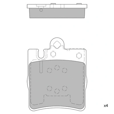 Kit de plaquettes de frein, frein à disque HAGEN GP1089A
