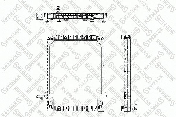 Radiateur, refroidissement du moteur STELLOX 81-03319-SX