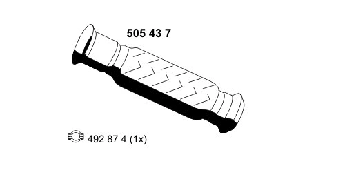 Tuyau d'échappement ERNST 505437