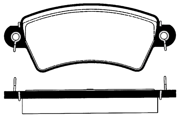 Kit de plaquettes de frein, frein à disque Technika 01180