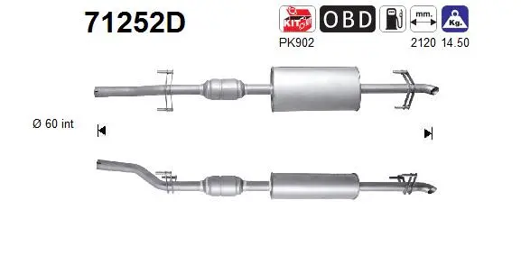 Catalyseur AS 71252D