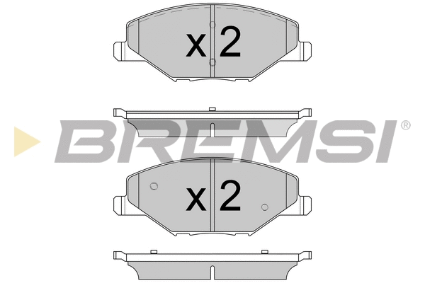 Kit de plaquettes de frein, frein à disque BREMSI BP3591