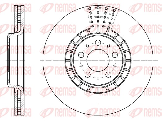 Disque de frein REMSA 6768.10