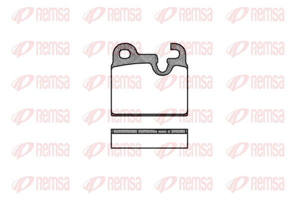 Kit de plaquettes de frein, frein à disque REMSA 0016.00
