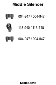 Silencieux central FA1 MD000029