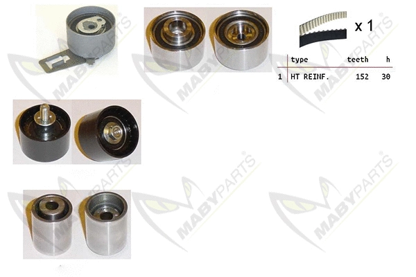 Kit de courroie crantée MABYPARTS OBK010226