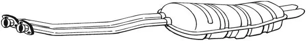 Silencieux arrière BOSAL 282-215
