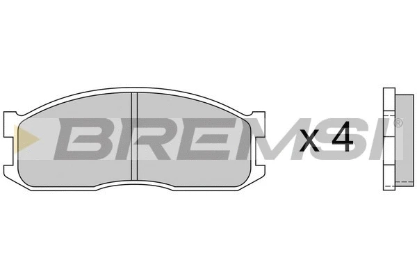 Kit de plaquettes de frein, frein à disque BREMSI BP2389