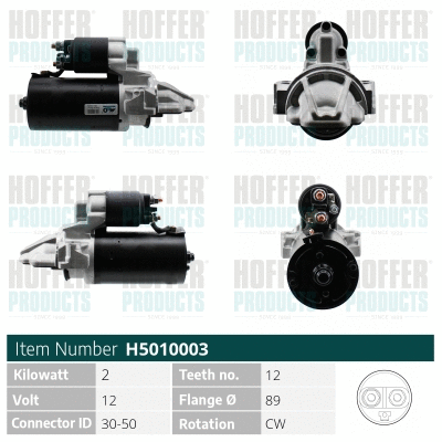Démarreur HOFFER H5010003