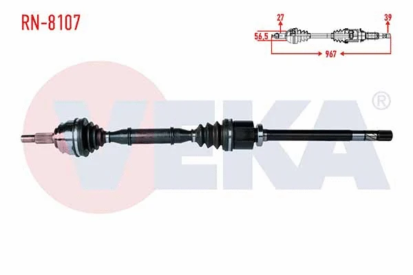 Arbre de transmission VEKA RN-8107