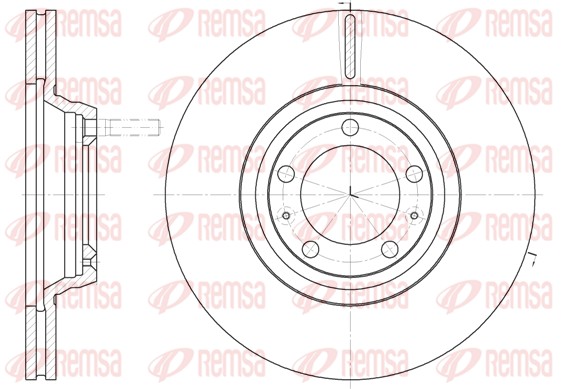 Disque de frein REMSA 6247.10