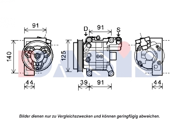 Compresseur, climatisation AKS DASIS 851981N
