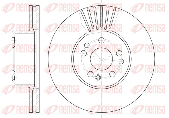 Disque de frein REMSA 6353.10