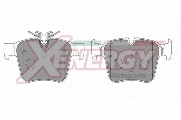 Kit de plaquettes de frein, frein à disque AP XENERGY X41339