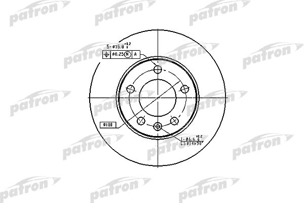 Disque de frein PATRON PBD2805