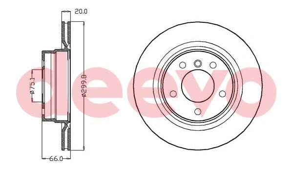 Disque de frein DEEVO BD16860