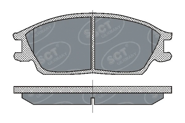 Kit de plaquettes de frein, frein à disque SCT - MANNOL SP 207 PR