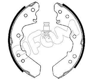 Jeu de mâchoires de frein CIFAM 153-191