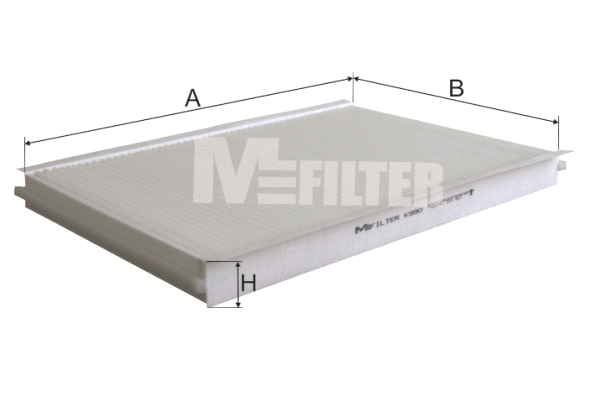 Filtre, air de l'habitacle MFILTER K 990