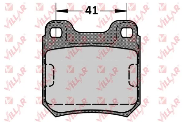Kit de plaquettes de frein, frein à disque VILLAR 626.0584