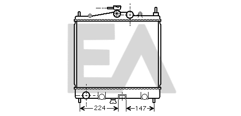 Radiateur, refroidissement du moteur EACLIMA 31R18004
