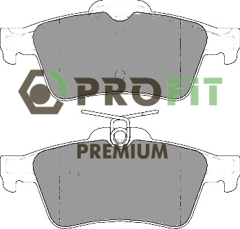 Kit de plaquettes de frein, frein à disque PROFIT 5005-1766