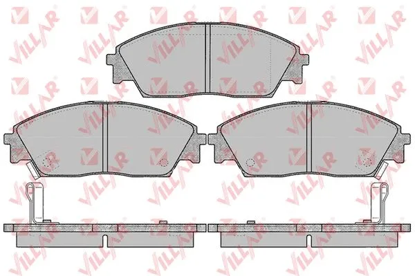 Kit de plaquettes de frein, frein à disque VILLAR 626.0071
