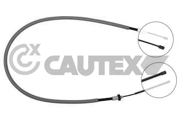 Tirette à câble, frein de stationnement CAUTEX 028344