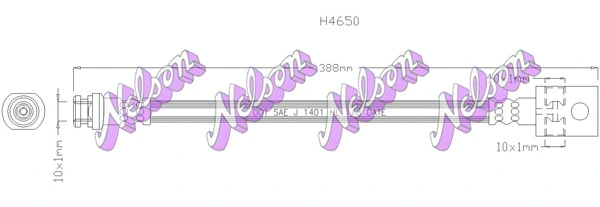 Flexible de frein KAWE H4650