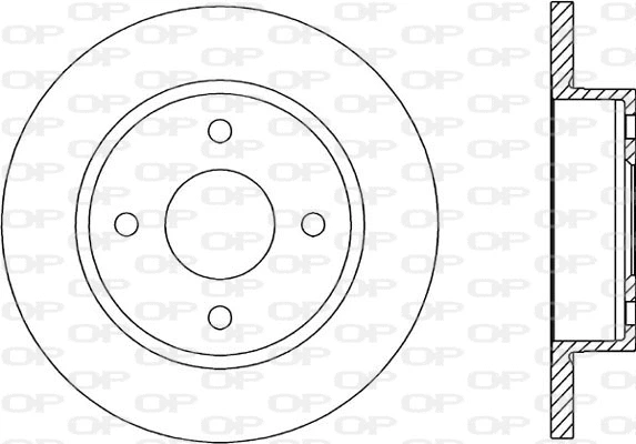 Disque de frein OPEN PARTS BDA1395.10