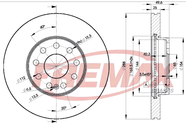 Disque de frein FREMAX BD-5615