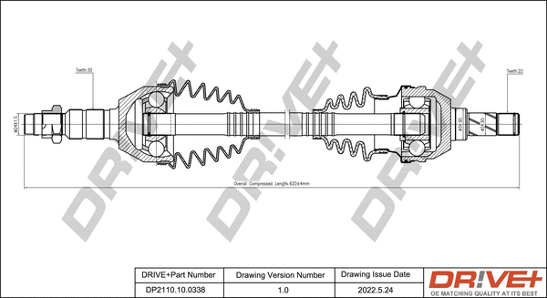 Arbre de transmission Dr!ve+ DP2110.10.0338