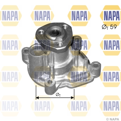 Pompe à eau, refroidissement du moteur NAPA NWP1041