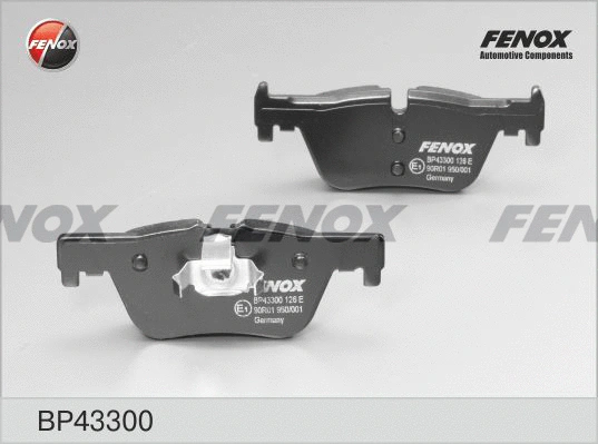 Kit de plaquettes de frein, frein à disque FENOX BP43300