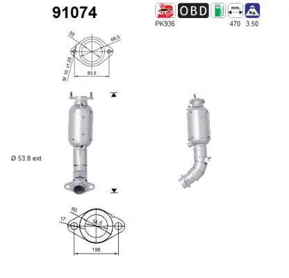Catalyseur AS 91074