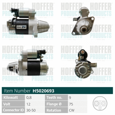 Démarreur HOFFER H5020693