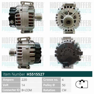 Alternateur HOFFER H5515527