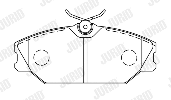Kit de plaquettes de frein, frein à disque JURID 573008J