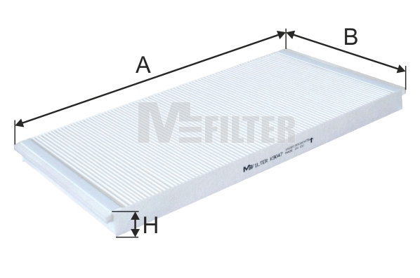 Filtre, air de l'habitacle MFILTER K 9047
