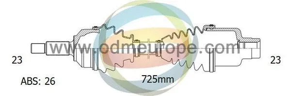 Arbre de transmission 4X4 ESTANFI EST-18-292101