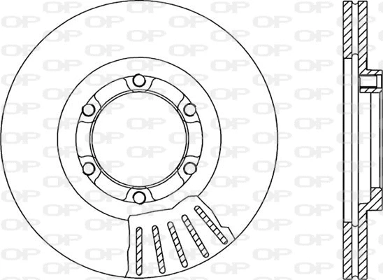 Disque de frein OPEN PARTS BDA1067.20