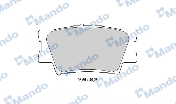 Kit de plaquettes de frein, frein à disque MANDO MBF015876
