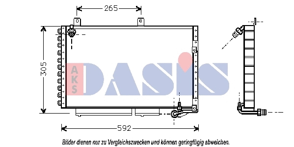 Condenseur, climatisation AKS DASIS 482004N