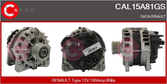 Alternateur CASCO CAL15A81GS